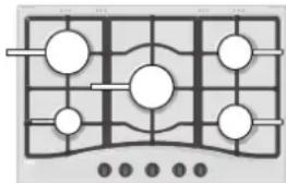 HOTPOINT PCN 752 THA(BK) - Praktisch advies voor het gebruik van de branders - 1