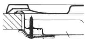 HOTPOINT PCN 752 THA(BK) - Esquema de fijación de los ganchos - 1