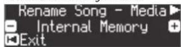 ROLAND HP603A - Renommer un morceau (Rename Song) - 1