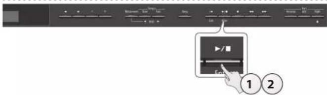 ROLAND HP603A - Démarrer votre enregistrement et le sauvegarder - 1