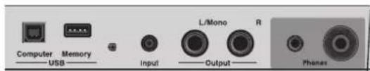 Computer Memory USB Input L/Mono R Output Phones