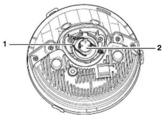 TRIUMPH Bonneville T120 (2017) - Remplacement d'une ampoule de feu de position/phare - 3