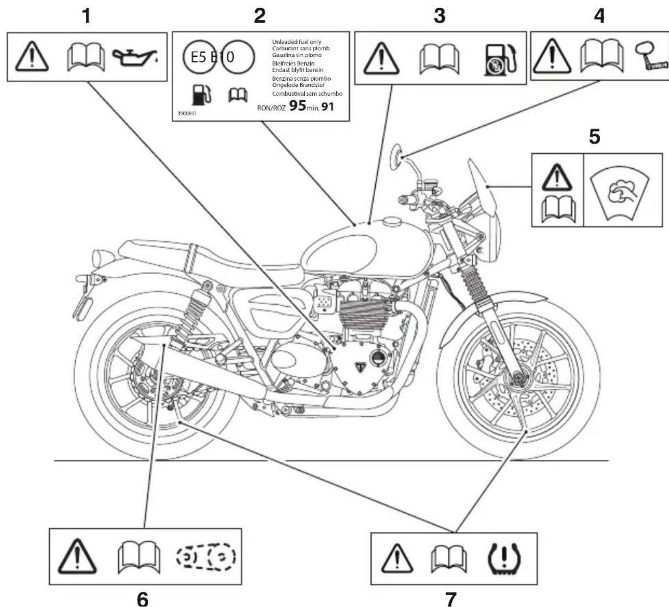 TRIUMPH Bonneville T120 (2017) - Attention - 1