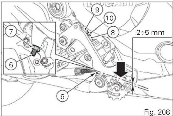 DUCATI Multistrada 1200 Enduro Pro (2018) - Pédale de commande frein arrêté - 1