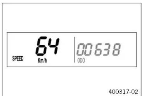 KTM 250 EXCF (2014) - Mode d'affichage SPEED (vitesse) - 1