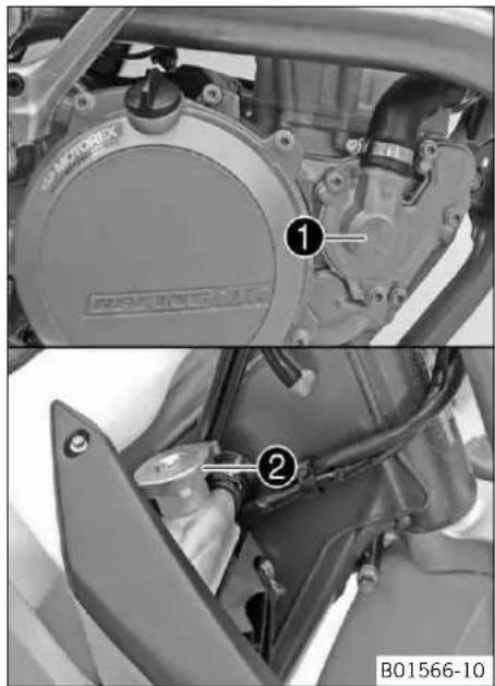 KTM 250 EXCF (2014) - Systeme de refroidissement - 1