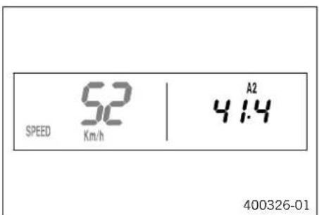 KTM 250 EXCF (2014) - Mode d'affichage SPEED/A2 (vitesse moyenne 2) - 1