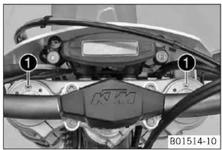 KTM 250 EXCF (2014) - Purger les bras de fourche - 1