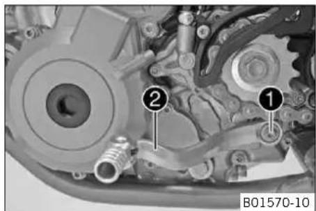 KTM 250 EXCF (2014) - Regler la position de base du selecteur - 1
