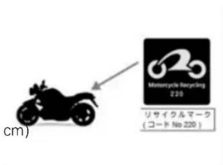 BMW R nineT Urban GS (062017) - リサイクル料金と二輪車リサイクルマーク - 1