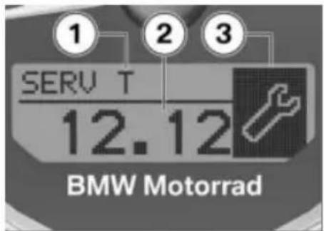 BMW R nineT Urban GS (062017) - サービス表示 - 1