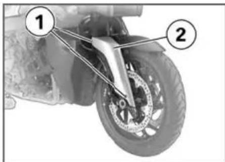 BMW K 1200 R (2007) - フロントホイールを取り付ける - 8