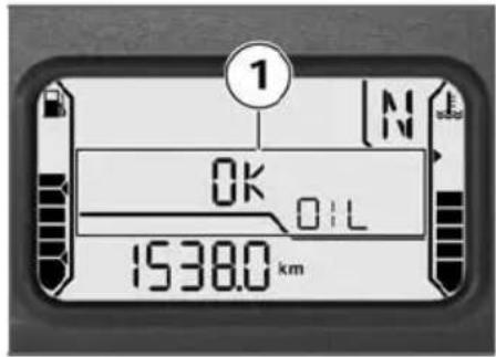 BMW K 1200 R (2007) - オイルレベル注意 - 1
