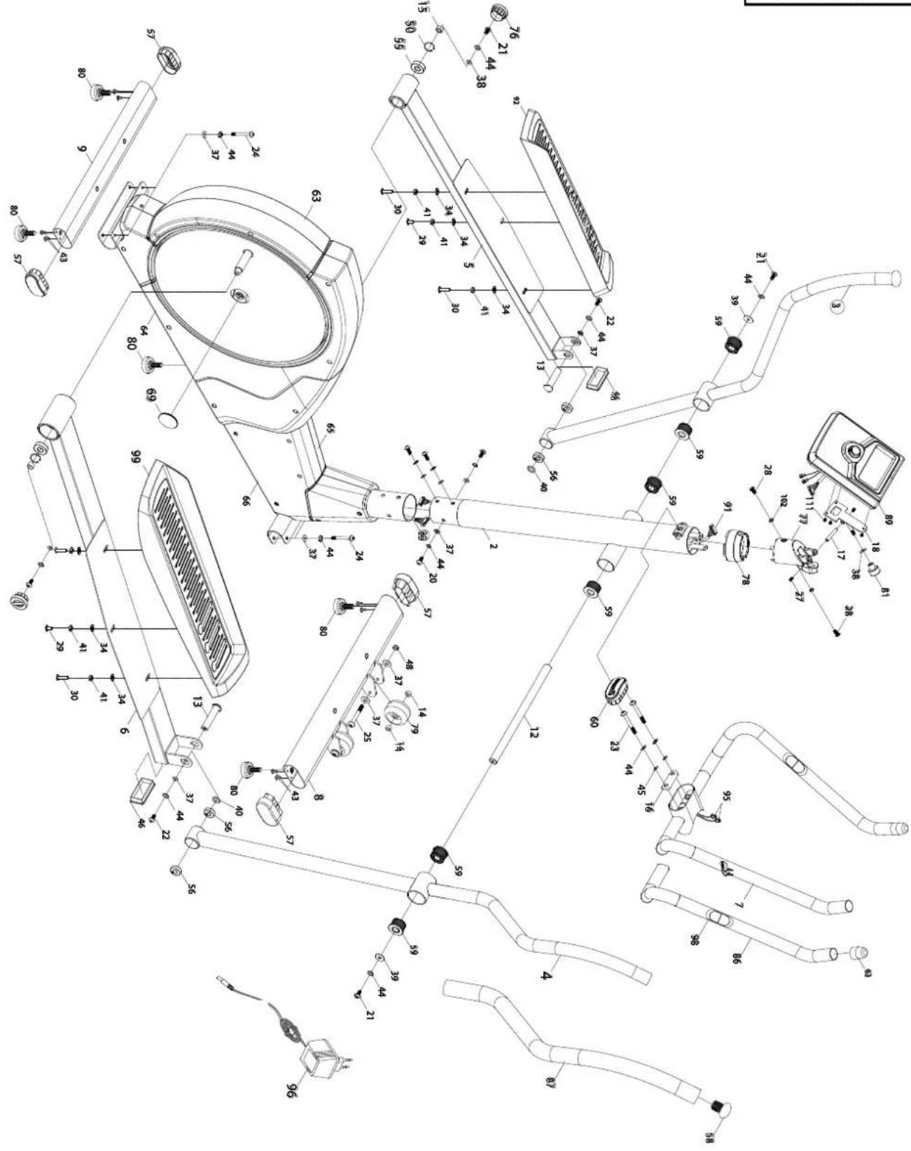 Bremshey Orbit Pacer 16 - PARTS LIST - 2