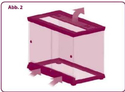 Ferplast Explora 80 H - Öffnungen zum Einsetzen zusätzlicher Spotlampen - 2