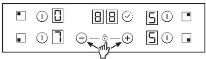 CANDY CH64DCT - Povečanje/zmanjšanje stopnje moči - 1