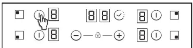 CANDY CH64DCT - Fózózonák be-és kikapcsolása - 1