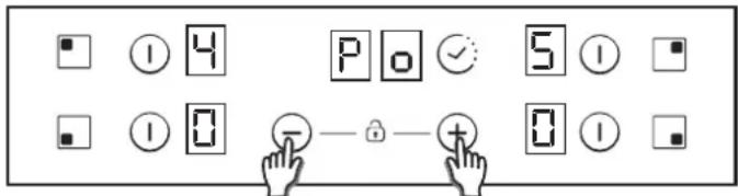 CANDY CH64DCT - Cum sa alegeti nivelul de administrare a energia. - 2