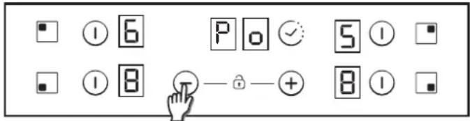 CANDY CH64DCT - Teljesitménykezelési szint kivalasztasa - 1
