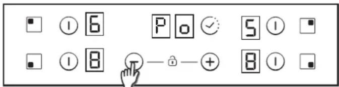 CANDY CH64DCT - Comment désir le niveau de gestion de la puissance - 1