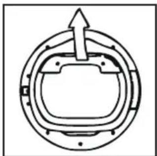 CANDY GCS 9913A1S - Wyjmowanie zbiornika - 1