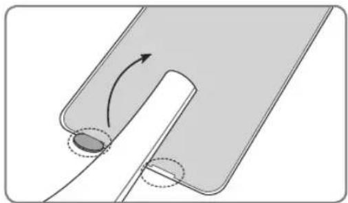 SAMSUNG QE75Q7FNAT - Remoção da protecção de limpeza do suporte posterior do televisor - 1