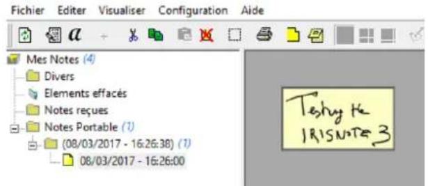 IRIS IRISNotes 3 - Affichage et edition de notes dans Note Manager - 1
