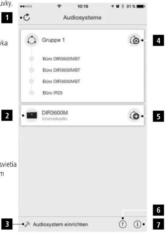 HAMA GC100MBT - Rozhranie/nastavenie uvodnej obrazovky aplikácie UNDOK - 1