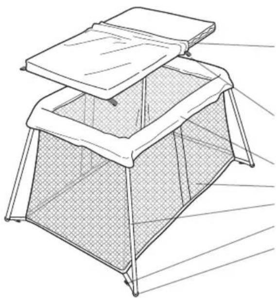 BabyBjörn Travel Crib Light - PIÉCES DU PARC BÉBÉ BABYBJÖRN - 1