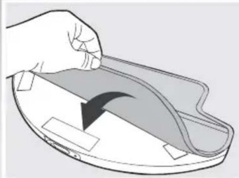 ECOVACS DEEBOT M81 PRO - Fixation d'un chiffon de nettoyage, le cas échéant - 1