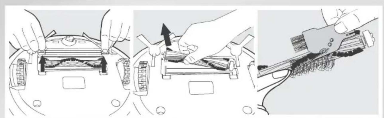 ECOVACS DEEBOT M81 PRO - Limpieza del cepillo principal - 1