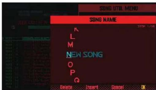 ROLAND FA06 - Attribuer un nom au morceau (Song Name) - 1