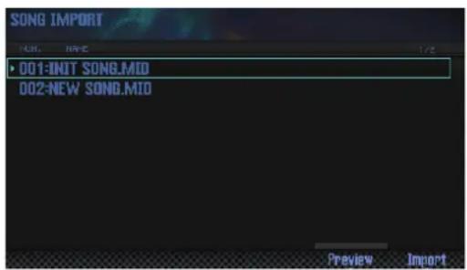 SONG IMPORT SOG - INOT SONG.MID 002-NEW SONG.MID Preview Import