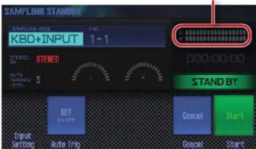 SAMPLIN STANDBY SPPLINIC MODE KBD+INPUT 1-1 STOCKED SH STENED OUT TURRDER LEVEL 5 OFF SWORTH Cancel Start Input Setting Auto Trip Cancel Start