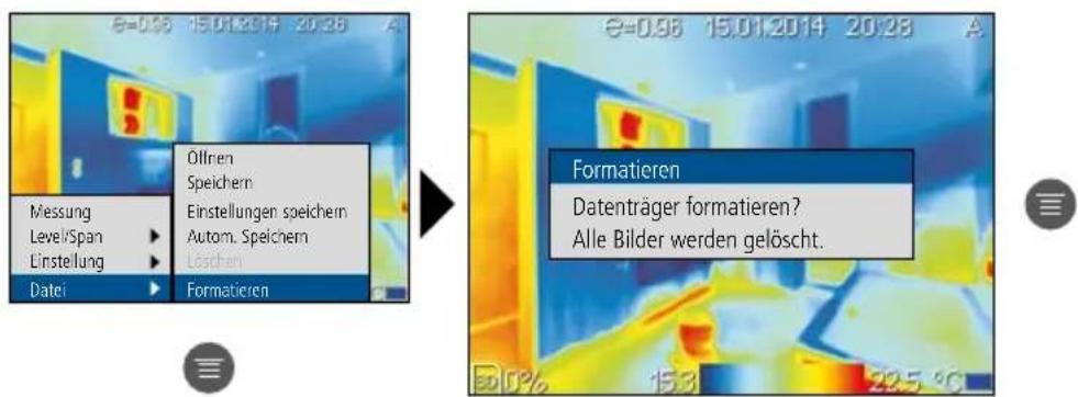 Laserliner ThermoXplorer Pro - SD-Karte formatieren - 1
