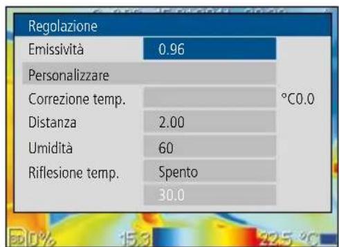Laserliner ThermoXplorer Pro - Impostazioni specifiche di misurazione: Impostazioni - 3