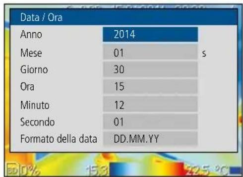 Laserliner ThermoXplorer Pro - Impostazioni generali: Data / Ora - 3