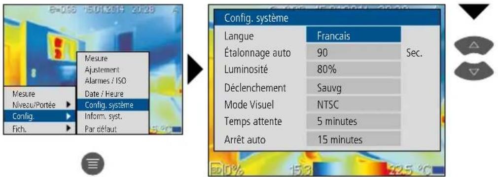 Laserliner ThermoXplorer Pro - Réglages généraux : Réglages système - 1
