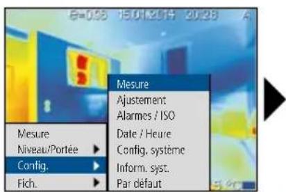 Laserliner ThermoXplorer Pro - Réglages spécifiques à la mesure : Réglage de la mesure - 1