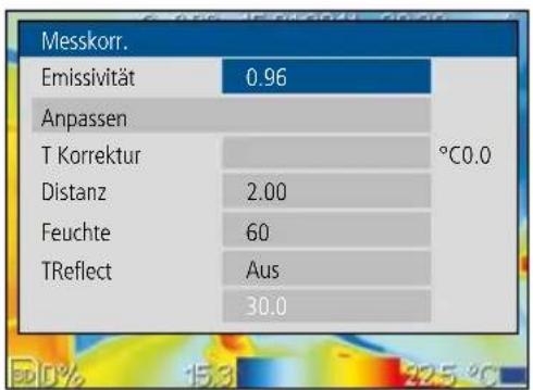 Laserliner ThermoXplorer Pro - Messpezifische Einstellungen: Einstellungen - 3
