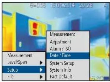 Laserliner ThermoXplorer Pro - General settings: Date / Time - 1