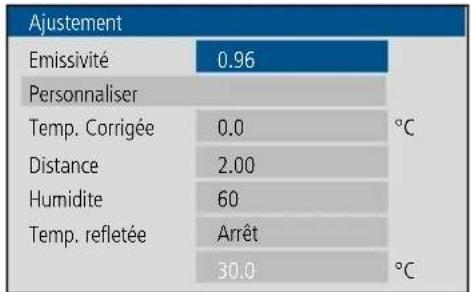 Laserliner ThermoXplorer Pro - Réglage du degré d'émission individuel - 1