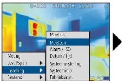 Laserliner ThermoXplorer Pro - Meetspecifieke instellingen: Instellingen - 1