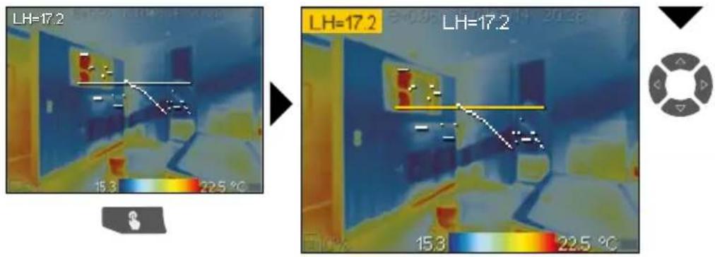 Laserliner ThermoXplorer Pro - Horizontale Linien positionieren - 1