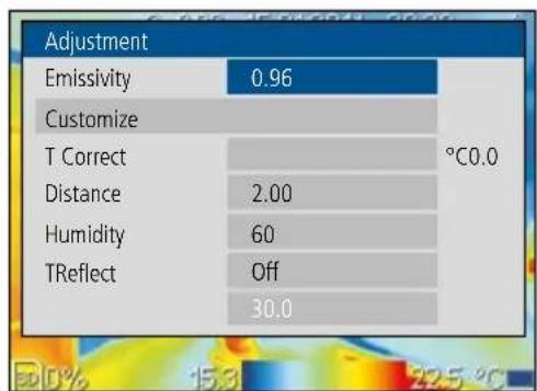 Laserliner ThermoXplorer Pro - Measurement-specific settings: Setup - 3