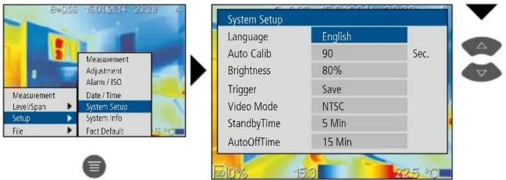 Laserliner ThermoXplorer Pro - General settings: System settings - 1