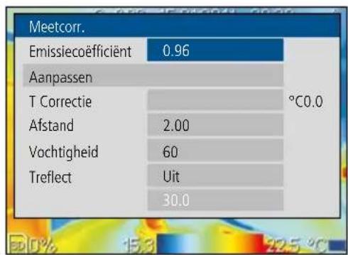 Laserliner ThermoXplorer Pro - Meetspecifieke instellingen: Instellingen - 3