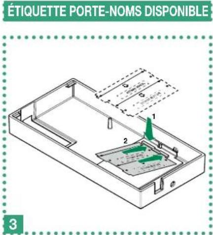 COMELIT HFX7000M - Remplacement de I'etiquette porte-noms du poste extérieur art. EX-DSM - 5