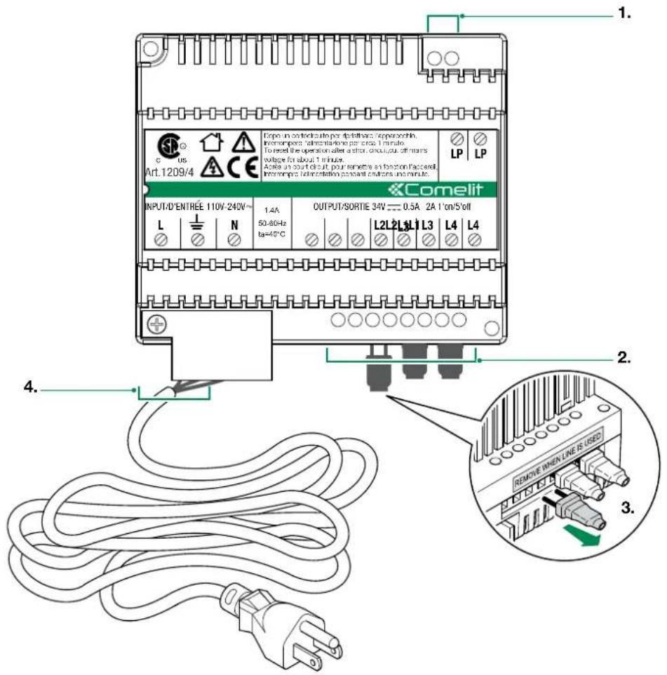 COMELIT HFX7000M - Descripción del LED indicator: - 1