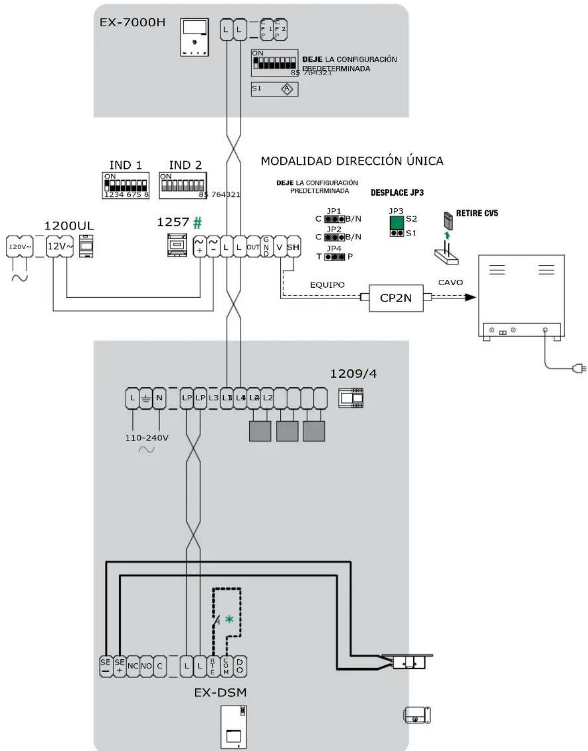 COMELIT HFX7000M - Diagrama de ampliacion de systema maxima - 10
